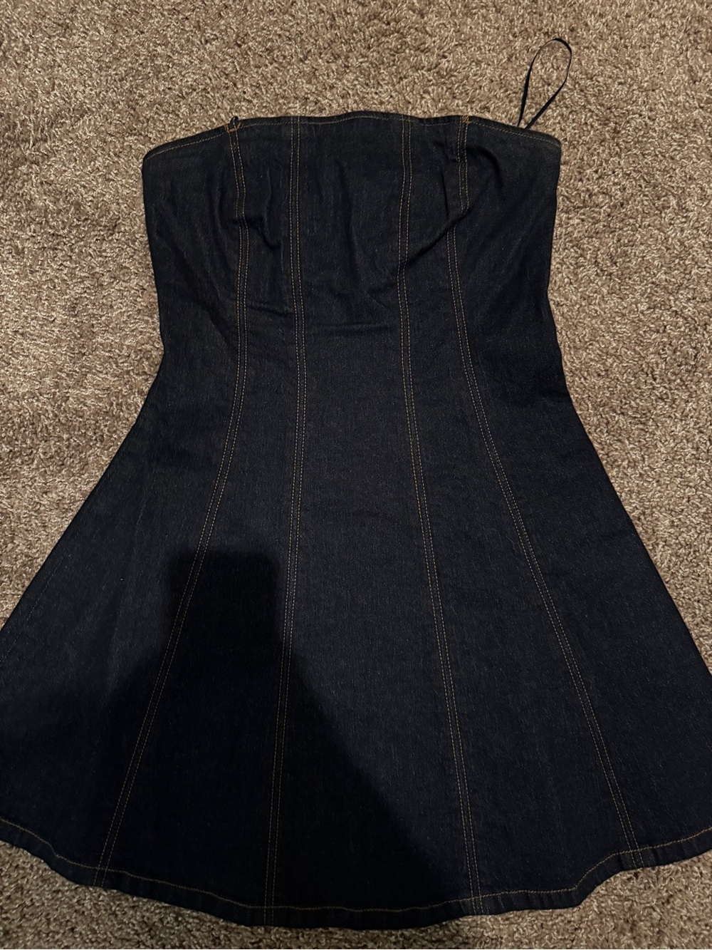 Abercrombie & Fitch Strapless Denim Dress